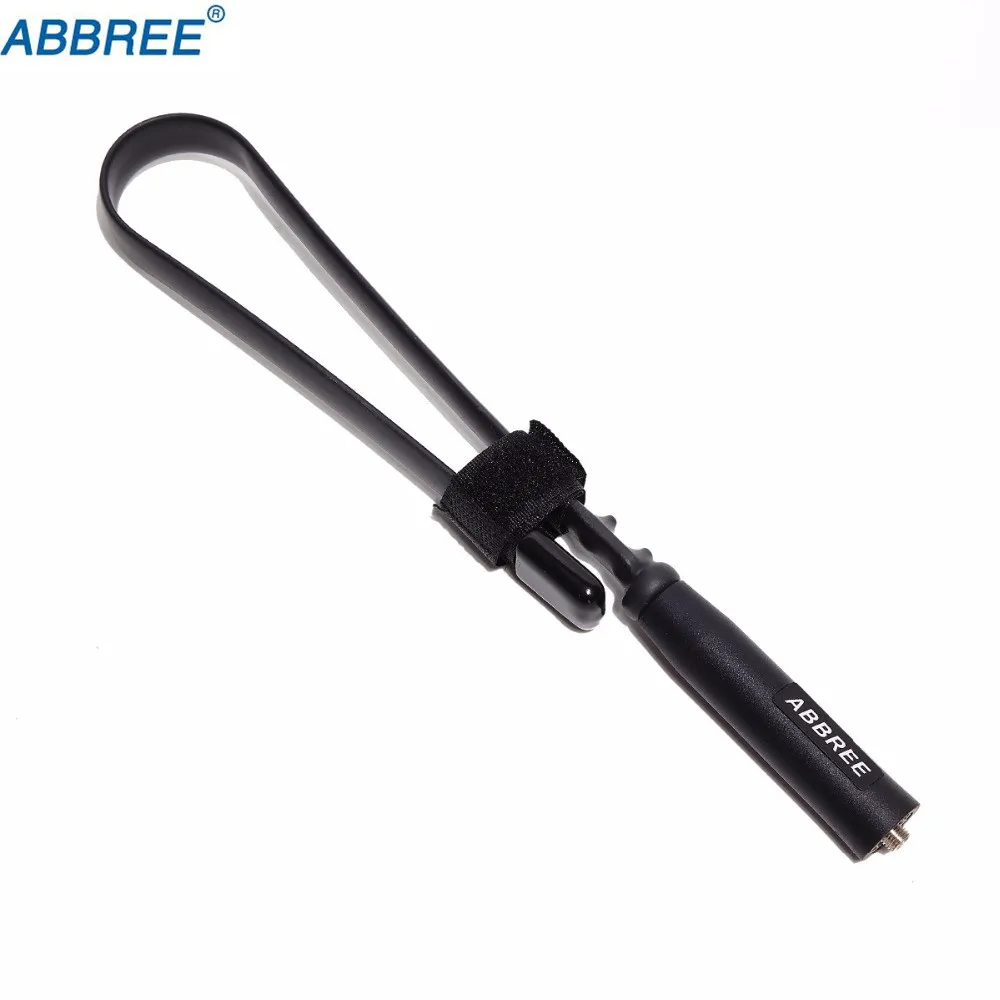 

ABBREE Foldable Army CS Tactical SMA-Female VHF UHF Dual Band Antenna For Walkie Talkie Baofeng UV-82 UV-5R BF-888S CB Ham Radio