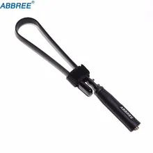 ABBREE Складная армейская углеродистая сталь, тактический SMA-Female VHF UHF двухдиапазонная антенна для рации Baofeng UV-82 UV-5R BF-888S CB Ham радио