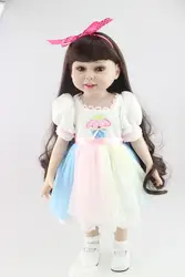 Новый Дизайн 18 дюймов Мода Игровая кукла Образование игрушка для девочек подарок на день рождения и игрушки