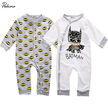 

Newborn Baby Girls Boy Batman Rompers Playsuit One-pieces Outfits 0-18M