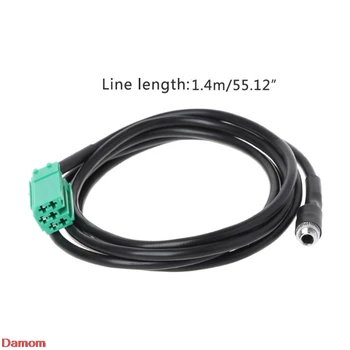 

Aux Audio Cable Adapter Mini ISO Female Jack Extension Wire For Radio CD Player