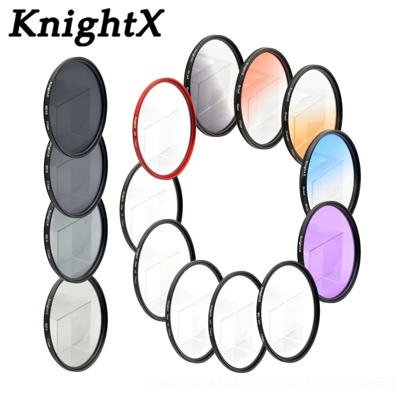 

KnightX 52mm 55mm 58mm 67mm 77MM FLD UV CPL MC Star nd lens color filter for Sony Nikon Canon 700D d3300 Camera DSLR d5200 d5300