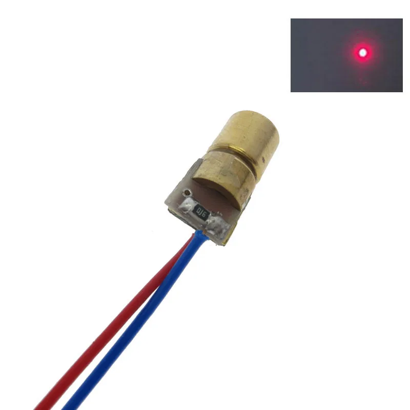1/10/50PCS Laser Diodes 5mW 650 nm Diodo RED Dot Laser Diod Circuit 3V/5V 5mW 650nm Module Pointer Sight Copper Head laser module,laser machine spare parts