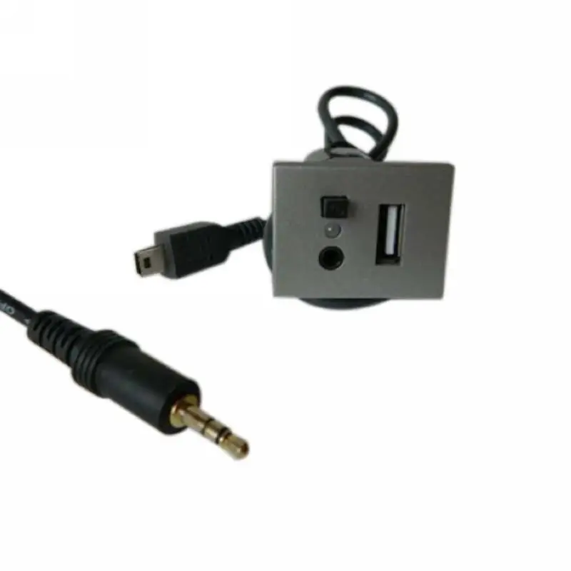 JXLCLYL USB Dash Connection Module Point Custom MP3+3.5mm Jack For Ford Focus