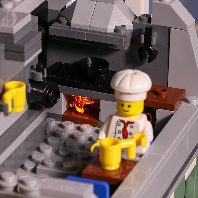 Набор со светодиодной подсветкой для конструктора Lego 10255 квадратные совместимые