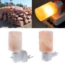 HNGCHOIGE 15W Rotatable Cylinder Himalayan Salt Lamp Air Purifier Crystal Salt Rock Bedside Night Light R11 Drop ship