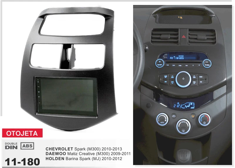 

frame+car multimedia player stereo android 7.1.1 autoradio GPS headunits for Chevrolet Spark M300 Holden Barina 2010-2013 FM BT