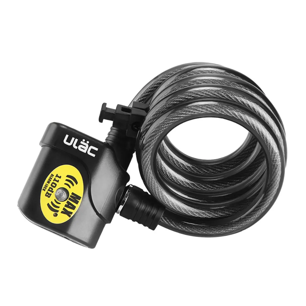 

Cycling Mountain Road Bike Accessories Bicycle Motorbike Cable Anti Theft Alarm Lock Set Security Key Security #5M11