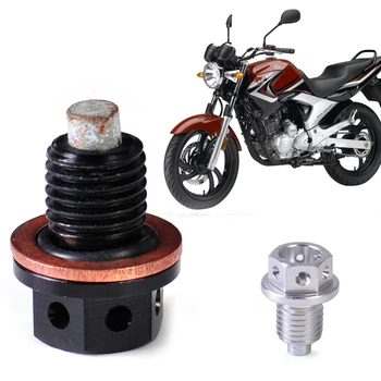 

DWCX Magnetic Engine Oil Pan Drain Filter Adsorb Drain Plug Bolt M12 with Washer for Honda CB1000R CBR250R Honda Scooter CHF50