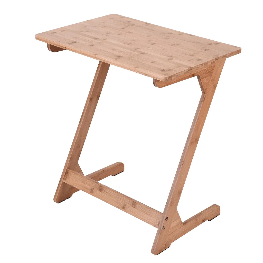 Современный диван-столик в скандинавском стиле, ТВ-поднос, диван-Торцевая сторона, столик для ноутбука, бамбуковый журнальный столик, мебель, mesa de centro escritorio