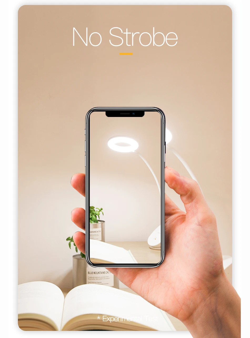 Флексографские принтеры настольная лампа Светодиодная настольная лампа с сенсорным клип исследования лампы Лупа «гусиная шея» настольный usb Настольный светильник 18650 Перезаряжаемые 3 режима