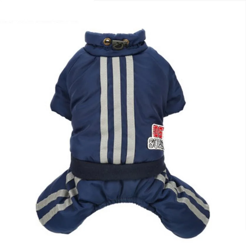 Kopen Warme Winter Hond Jas kleding Dikke hond Jumpsuits overall Fleece Kleine Hond Kleding Pet Outfit Kleding 2 Kleur XS SML XL