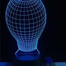 3D новинка свет акрил 7 цветов Изменение 3D светодиодный ночник Медитации из акриловые спальня лампы гостиная огни украшения