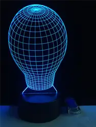 3D новинка свет акрил 7 цветов Изменение 3D светодиодный ночник Медитации из акриловые спальня лампы гостиная огни украшения
