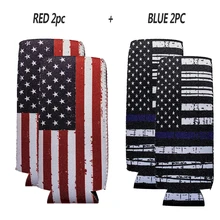 Холодильник пивная бутылка унций(около 354,9 мл) прекрасный цвет может от американского флага украшения бутылки Сумки холодильник винный холодильник