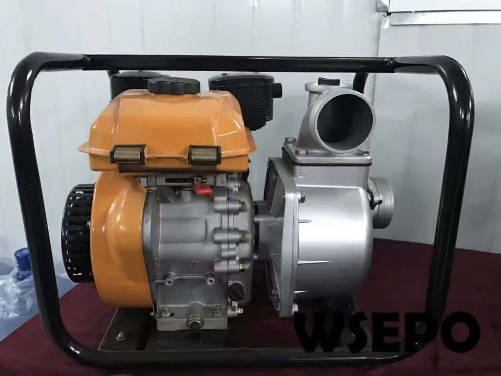 

Factory Direct Supply! 3" In. Inlet and Outlet Clear Aluminum Water Pump Powered by WSE-168F 196cc 3.5HP Diesel Engine