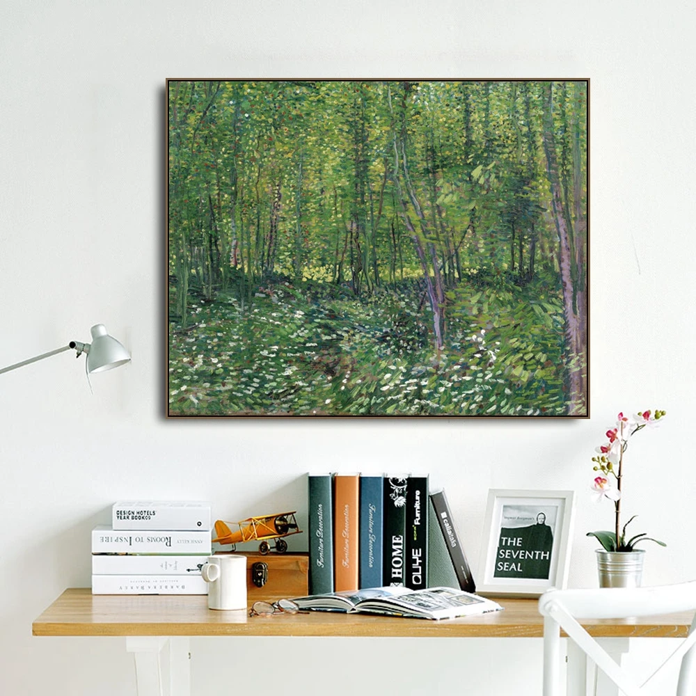 Understory лес от Винсента Ван Гога постеры и печать холст живопись каллиграфия