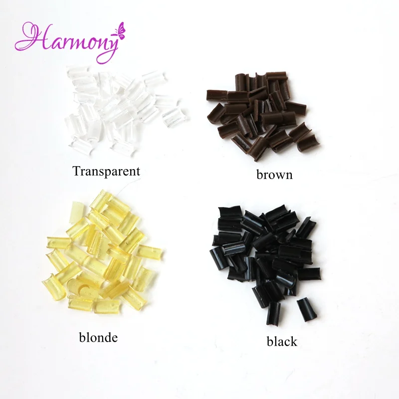 Free shipping 200pcs Nail Tip Keratin Glue Transparent Color U Tip Hair keratin nail tip glue for Hot Fusion Pre Bonded Hair