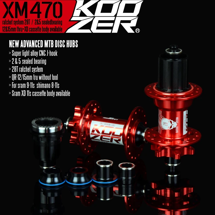 

XM470 Hub,seal Bearing Hub 24 28 32 Spoke Hole Disc Brake Hub