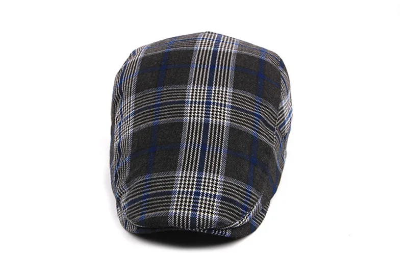 Осенне-зимняя мужская шапка, береты, британский западный стиль, шерсть, усовершенствованная плоская кепка плюща, Классическая винтажная полосатая Кепка