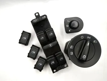 

Mirror headlight&window switch for VW JETTA GOLF MK4 POLO BORA A4 Passat B5 BEETLE 1C0941531 1J1959565F 1GD959855C 1J4959857D