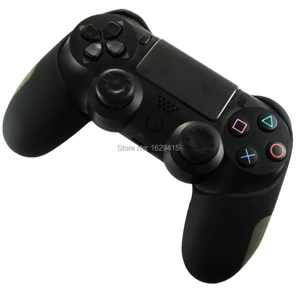 IVYUEEN, 12 цветов, для Playstation Dualshock 4, PS4 PRO, тонкий контроллер, силиконовый, толстый, половинный чехол+ 2 ручки для большого пальца