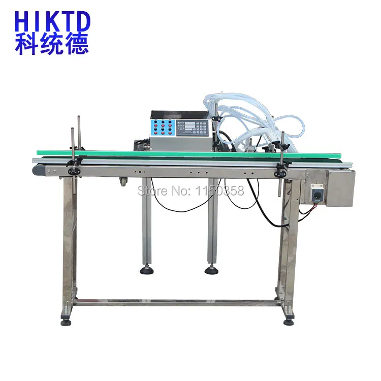 

High Quality 3-100ML 6 nozzle liquid filling machine with conveyor