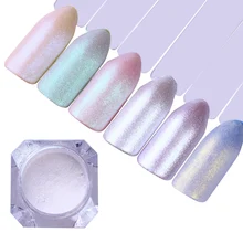 1 г перламутровый Блестящий зеркальный матовый проблесковый пигмент для ногтей порошок пыль блестки DIY Дизайн ногтей украшение