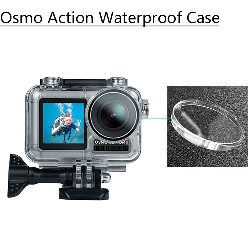 

Acrylic Waterproof Housing Case for DJI Osmo Action Diving Protective Box Shell Screw Sports Camera Accessories