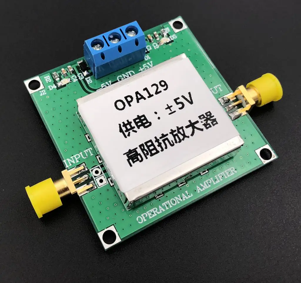 

OPA129 High Impedance Amplifier Module Electrode Signal Conversion I/V Conversion Amplified Weak Signal