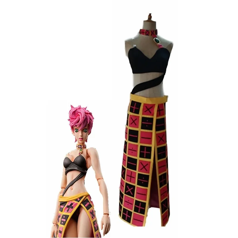 

Anime JOJO JOJO'S BIZARRE ADVENTURE Cosplay Costume Trish Una Cosplay Costumes Women Outfits Custom Made