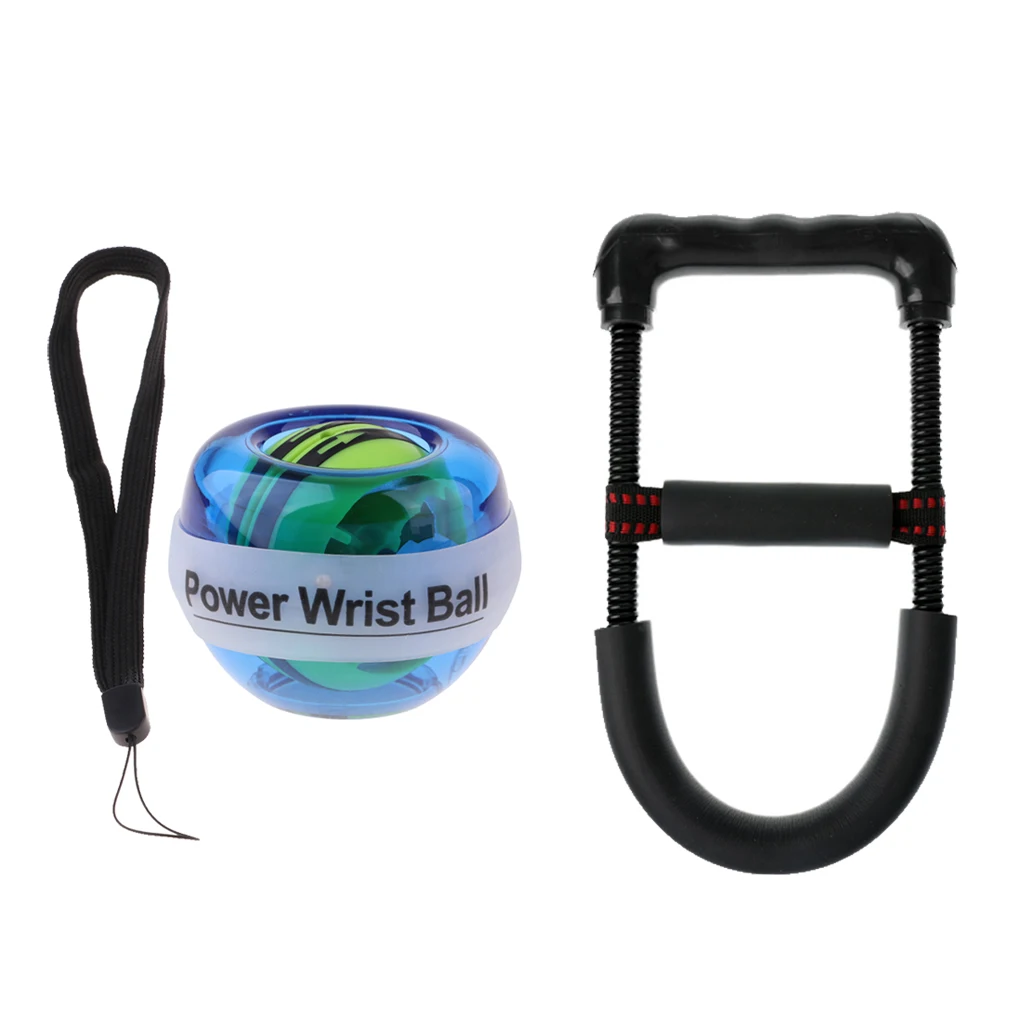 Power Wrist Trainer Ball and Wrist Strength Training Builder - Strengthen Fingers, Wrists, Hands, Forearms, Shoulders and Bicep