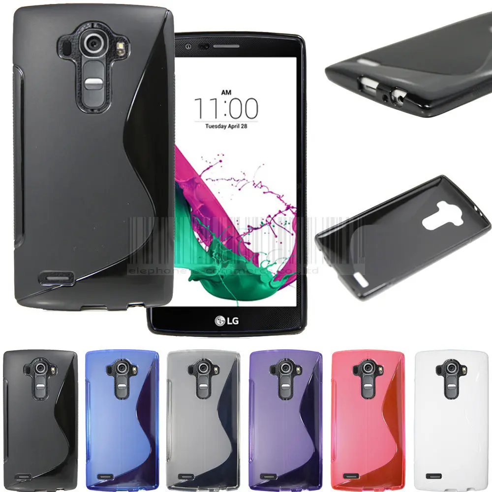 Slim TPU GEL funda de goma cubierta para LG G4 H815 H810 H811 VS986 LS991/LG Stylo LS770 G4 Stylus G4 Nota/LG G4 a G4s G4 Vigor|cover for mobile|covers droid x2cover