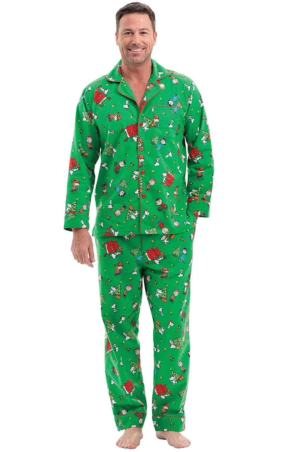 Emmababy Семья подходящая друг к другу одежда Рождественская Пижама комплект Для мужчин Для женщин детская Пижама для младенцев пижамный комплект