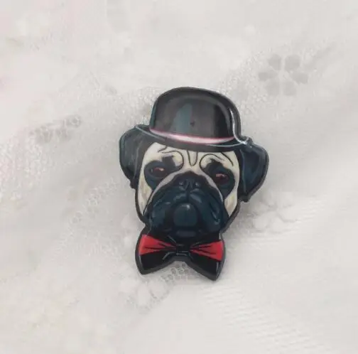 

fashion new design Acrylic Brooch Dog Cute Animal Brooch Handmade Acrylic Dog Brooches Pins cartoon
