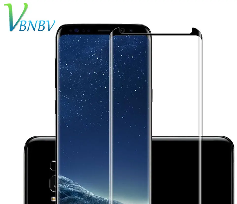 VBNBV 3D полное покрытие стекло для samsung Galaxy S7 Edge S8 S9 Plus защита экрана закаленное стекло для samsung Note 9 8 стеклянная пленка