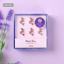 Never Mermaid Thumb Tacks для Corkbcoard розовое золото нажимная булавка для карты, декоративные офисные аксессуары, Бизнес Подарочные канцелярские принадлежности