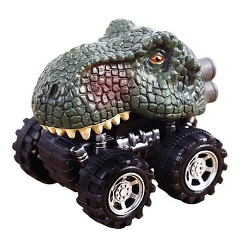 Новый детский подарок на день игрушечный динозавр модель Маленькая игрушечная машинка задняя часть автомобиля подарок тираннозавр рекс