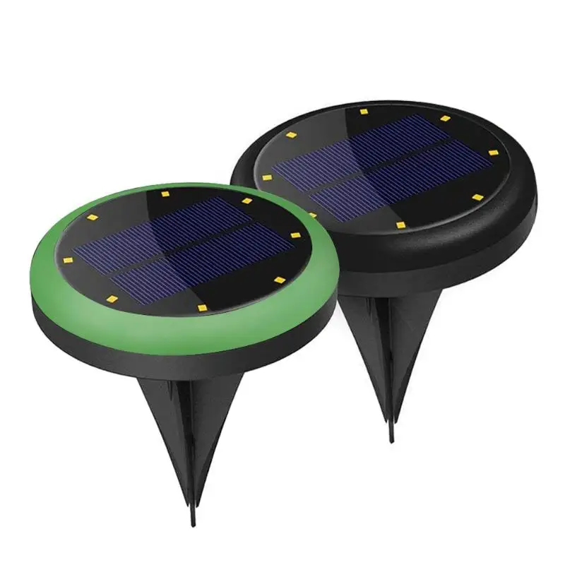 

2pcs Solar panel light 8LED Buried Under Ground Lamps Outdoor IP65 Waterproof Garden Yard Pathway light Landscape Lights