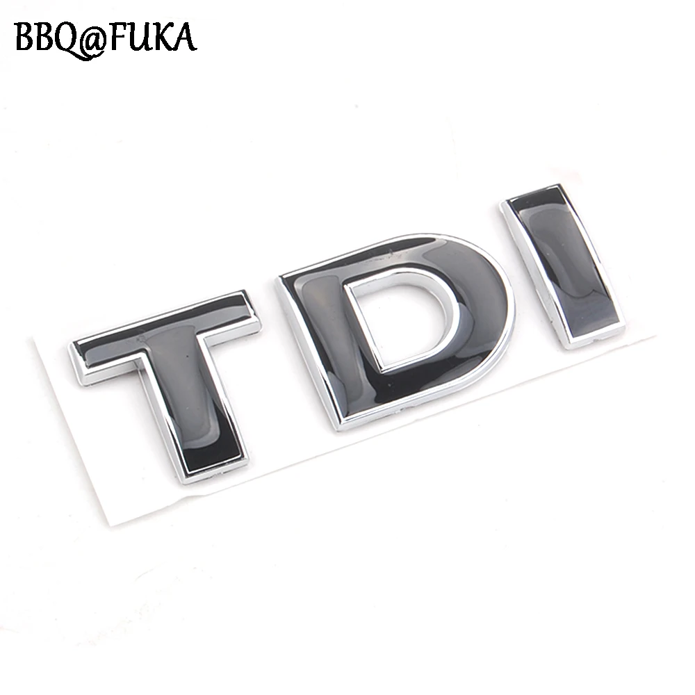 

Black ABS TDI Logo Emblem Decal Decorative Sticker Car Styling Fit For VW Bora Golf Jetta TDI Boot Badge Exterior Accessories