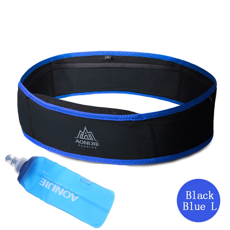 Tight Slim Jogging Bag Running Waist Belt Fanny Pack Travel Money Marathon Gym Workout Fitness 6.9 in Mobile Phone Holder S,M,L