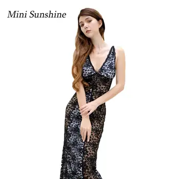 

New Sexy Lingerie Sleepwear Underwear Erotic Babydoll Mujer High Cut Halter Tank Pajamas Nightdress Cheongsam Long Dress z3
