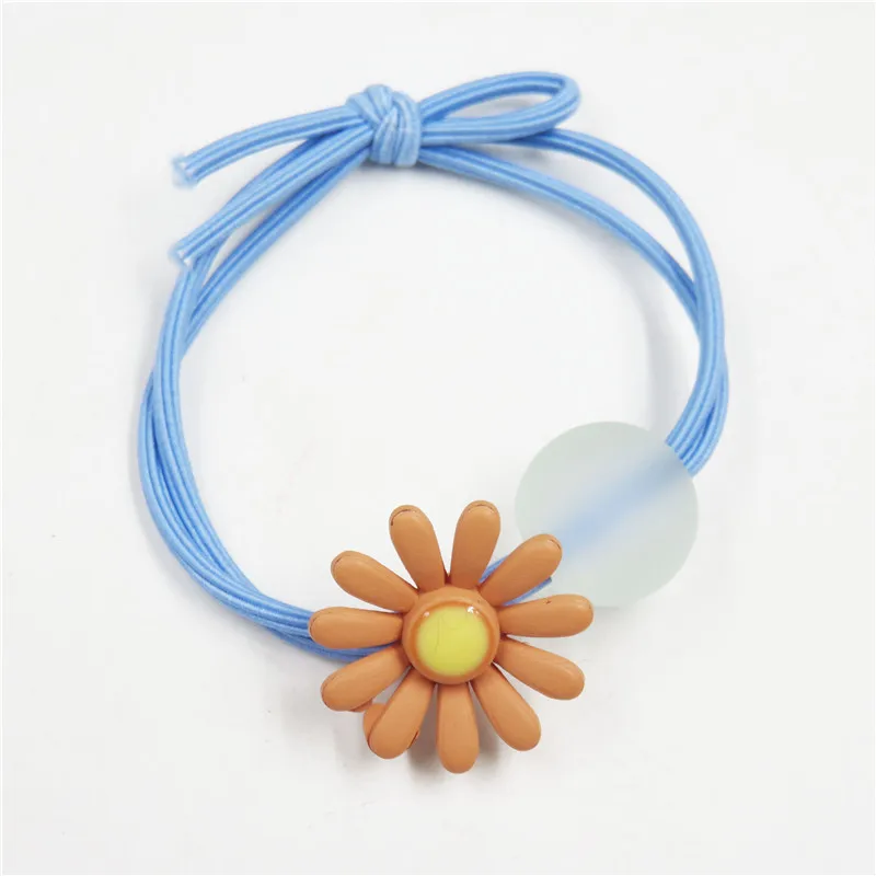 

1PCS Cute Daisy Elastic Hair Bands For Women Scrunchie Simple Creative Headband Scrunchy Kids Turban Hair Accessories For Girls