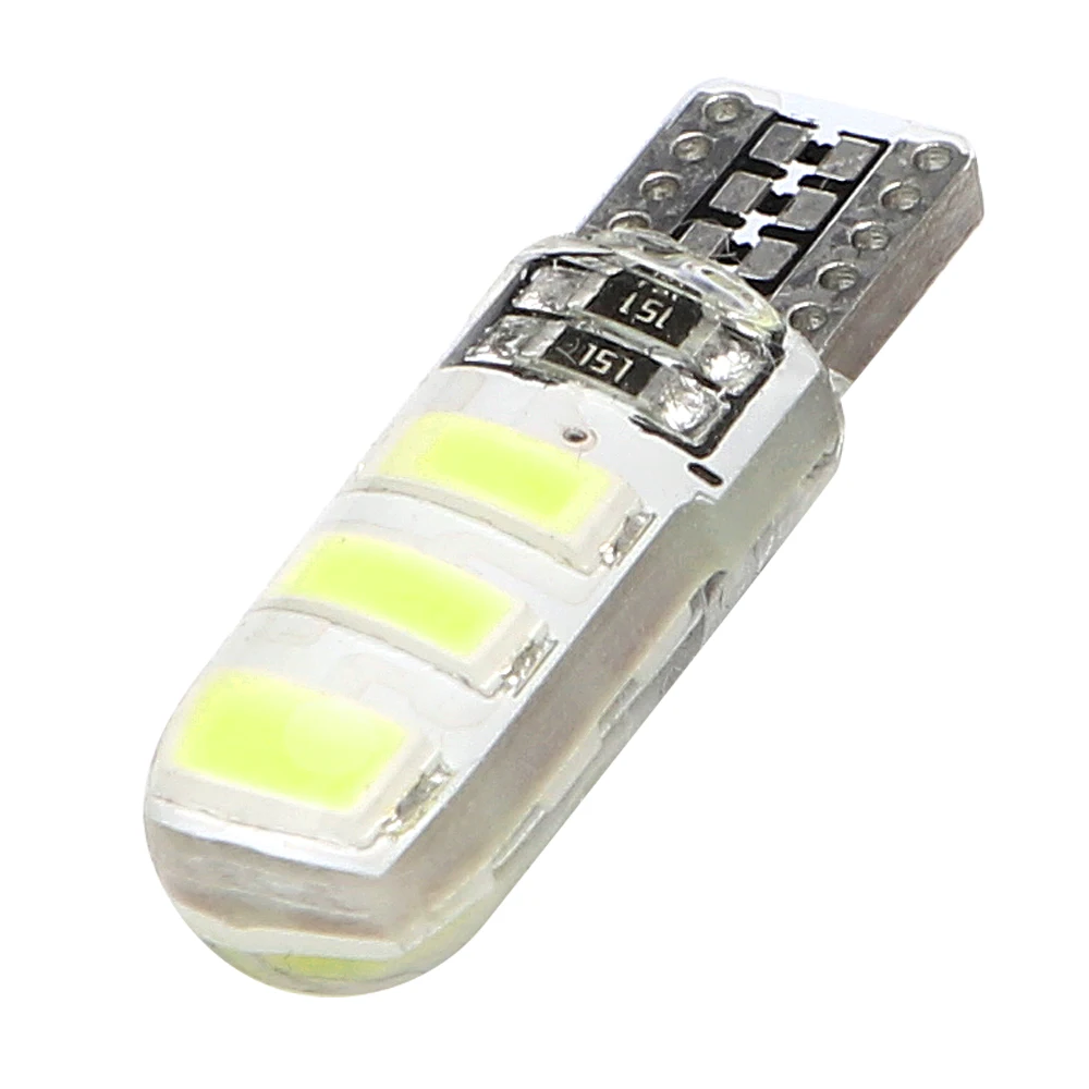 

LEEPEE 1 Pair T10 6SMD 5630 Canbus Dome Reading Lamps Silicone Reversing Lamps Clearance Lights LED License Plate Lights