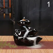 Малый Будда ладан держатель обратного потока курильница домашний офис Чайный дом Декор MJJ88