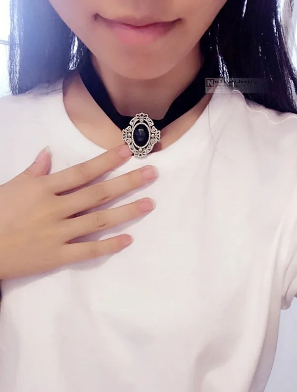 Gokadima ожерелье воротник винтажное ручной работы ретро эффектное женское короткое колье-чокер в стиле стимпанк девушка Лолита готическое ювелирное изделие
