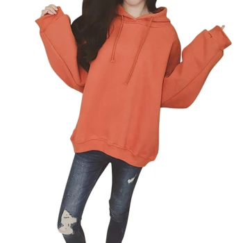 

Autumn Sweatshirts Women 2018 Solid Female Hoodies Ladies Loose Long Sleeve Casual Hooded Pullover Clothes Sweatshirt Korean