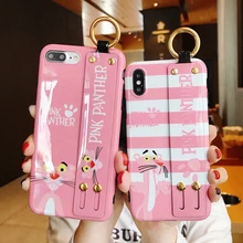 Beily Pink Panther Case for iPhone XS Max XR X 6 6S 7 8 Plus Case