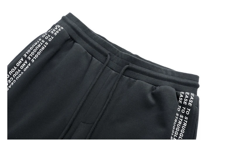 Пионерский лагерь Новый штаны брендовая мужская одежда Повседневная Письмо штаны с принтом мужской качество хлопок Мягкий joggers черный