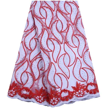 

New Arrival French Mesh Lace Fabrics Latest Nigerian Milk Silk Lace Fabric High Quality African Dry Milk Silk Lace Fabric F1565